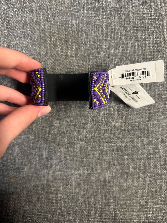 LSU Purple & Gold Beaded Bracelet - Picture 3 of 5